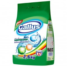 Gallus - концентрированный универсальный стиральный порошок для стирки белого и цветного белья 2.6кг