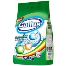 Gallus - концентрированный универсальный стиральный порошок для стирки белого и цветного белья 5.4кг