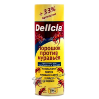 Delicia - Активная пищевая гранулированная приманка для муравьев в виде порошка 375 гр